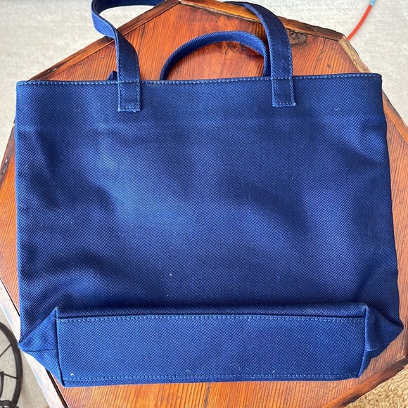 Small Navy Canvas Tote Bag - Picture 5 of 5